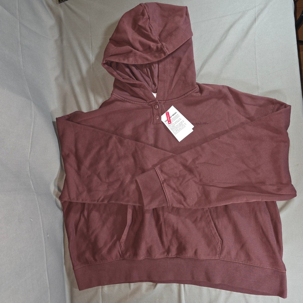 Champion Medium Ruby Snap Pullover Hoodie CPW253TL09028 Womens 2X NEW